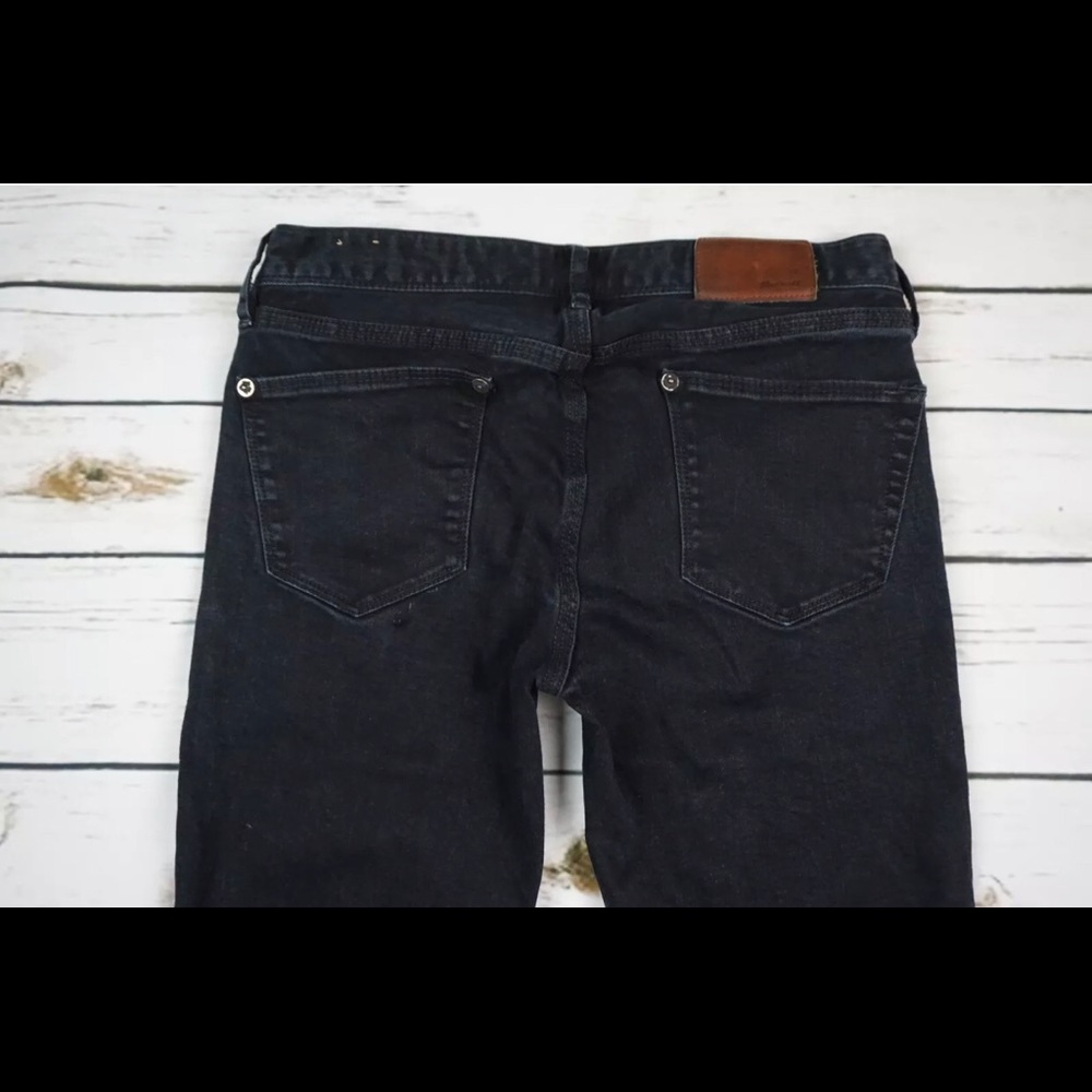 SOLD Madewell Boot Legger Jeans Black Denim - Picture 4 of 6